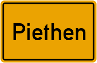 Ortsschild von Gemeinde Piethen in Sachsen-Anhalt