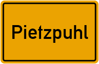 City Sign Pietzpuhl