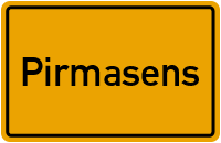 City Sign Pirmasens