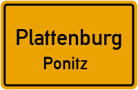 Ponitzer Straße in PlattenburgPonitz
