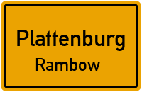 Rambower Hauptstraße in PlattenburgRambow