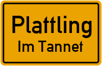 Straßenverzeichnis Plattling Im Tannet