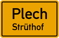 Straßen in Plech Strüthof