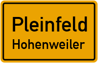 Straßenverzeichnis Pleinfeld Hohenweiler