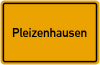 City Sign Pleizenhausen