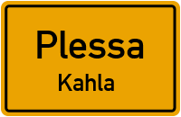 Plessaer Straße in PlessaKahla