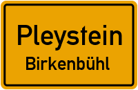 Straßenverzeichnis Pleystein Birkenbühl