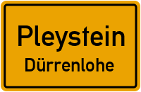 Straßen in Pleystein Dürrenlohe
