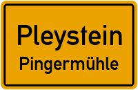 Straßen in Pleystein Pingermühle