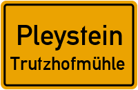Straßenverzeichnis Pleystein Trutzhofmühle