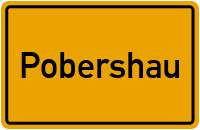 Ortsschild von Gemeinde Pobershau in Sachsen