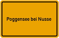 City Sign Poggensee bei Nusse