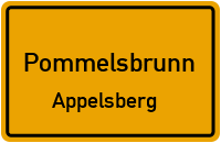 Straßenverzeichnis Pommelsbrunn Appelsberg