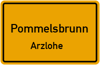 Straßenverzeichnis Pommelsbrunn Arzlohe