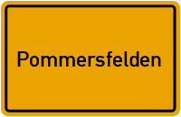 City Sign Pommersfelden