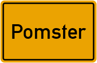 Ortsschild von Gemeinde Pomster in Rheinland-Pfalz