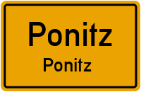 Bahnhofstraße in PonitzPonitz