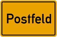 Ortsschild von Gemeinde Postfeld in Schleswig-Holstein