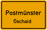 Straßenverzeichnis Postmünster Gschaid