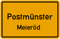 Straßenverzeichnis Postmünster Meieröd