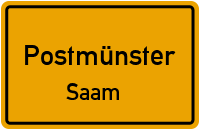 Straßenverzeichnis Postmünster Saam