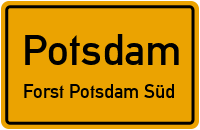 Teufelsseeweg in PotsdamForst Potsdam Süd