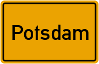 Ortsschild von Stadt Potsdam in Brandenburg