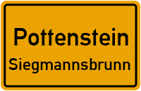 Straßenverzeichnis Pottenstein Siegmannsbrunn