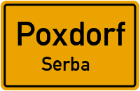 Dorfstraße in PoxdorfSerba
