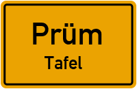 Triftweg in PrümTafel