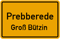 Rabenhorster Weg in PrebberedeGroß Bützin