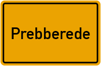 Ortsschild von Gemeinde Prebberede in Mecklenburg-Vorpommern
