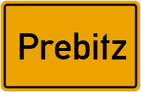 Ortsschild von Gemeinde Prebitz in Bayern