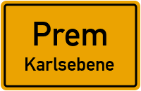 Straßenverzeichnis Prem Karlsebene