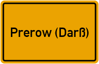 City Sign Prerow (Darß)