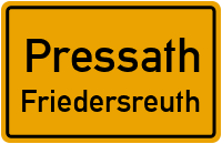 Friedersreuther Straße in PressathFriedersreuth