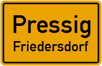 Straßenverzeichnis Pressig Friedersdorf