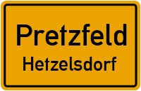 Straßen in Pretzfeld Hetzelsdorf