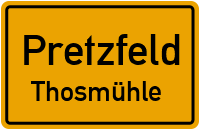 Straßen in Pretzfeld Thosmühle