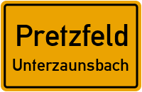 Straßenverzeichnis Pretzfeld Unterzaunsbach