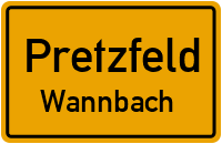 Straßenverzeichnis Pretzfeld Wannbach