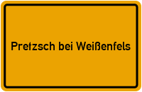 City Sign Pretzsch bei Weißenfels