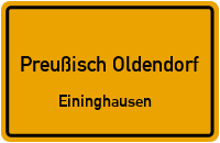 Preußisch Oldendorfer Bergstraße in Preußisch OldendorfEininghausen