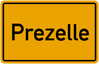 Ortsschild von Gemeinde Prezelle in Niedersachsen