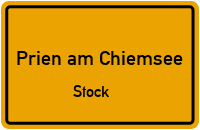 Gerhart-Hauptmann-Straße in Prien am ChiemseeStock