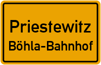 Poststraße in PriestewitzBöhla-Bahnhof