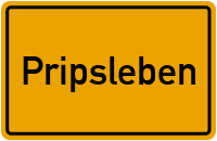 Ortsschild von Pripsleben in Mecklenburg-Vorpommern