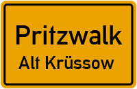 Dorfstraße Alt Krüssow in PritzwalkAlt Krüssow