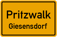 Wirtschaftsweg Giesensdorf in PritzwalkGiesensdorf