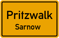 Dorfstraße Sarnow in PritzwalkSarnow